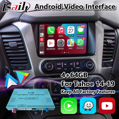 Chevrolet GMC Tahoe için Lsailt Android Carplay Multimedya Video Arayüzü