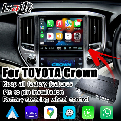 Toyota Crown S210 AWS215 GWS214 Majesta Athlete OEM tarzı kablosuz carplay android oto multimedya sistemi yükseltme AUX