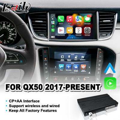 Android Auto ile 2017-2022 Infiniti QX50 için Lsailt Navihome Kablosuz Carplay Arayüzü