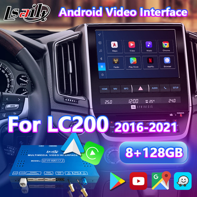 Toyota Land Cruiser 200 LC200 VX VXR VX-R 2016-2021 için Lsailt Android Multimedia Carplay Arayüzü