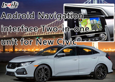 2016 - 2017 Civic için Android Otomatik Arayüzü Navigasyon Sistemi Hepsi Bir Arada Birim