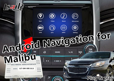 Chevrolet Malibu için Hepsi Bir Arada GPS Navigasyon Kutusu 2G Dahili Bellek