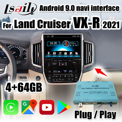 PX6 CarPlay/Android multimedya arayüzü dahil Android Auto , YouTube için Land Cruiser 2020-2021 VX-R