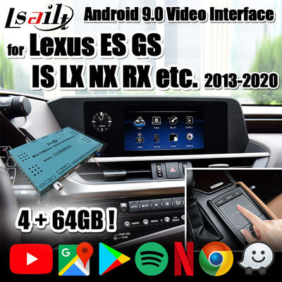 YouTube, NetFlix, Waze NX LX GX RX LC CT RC LS ile Lexus için 4 GB CarPlay/Android Multimedya arayüzü