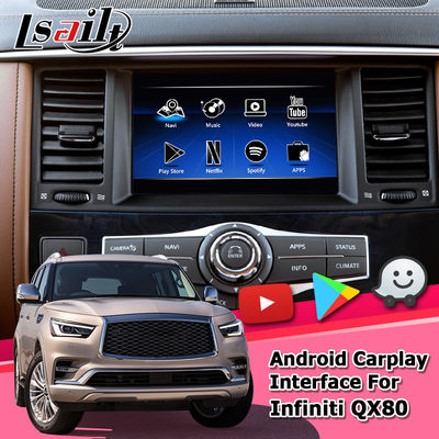 Carplay Multimedya Arayüzü Android Navigasyon Kutusu Video Arayüzü Infiniti QX80 2018