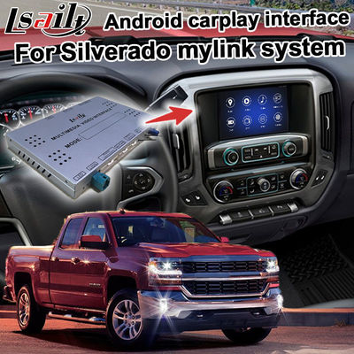 Dikiz WiFi video ayna bağlantısı ile Chevrolet Silverado video arayüzü için Android 9.0 navigasyon kutusu