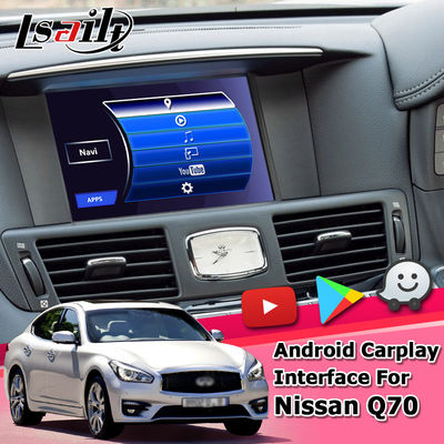 Infiniti Q70 / M25 M37 Fuga Destek Youtube için Android Otomatik Navigasyon Carplay Arayüzü