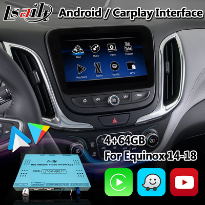 GPS Navigasyonlu Chevrolet Equinox Malibu Traverse için Lsailt Android Carplay Multimedya Arayüzü