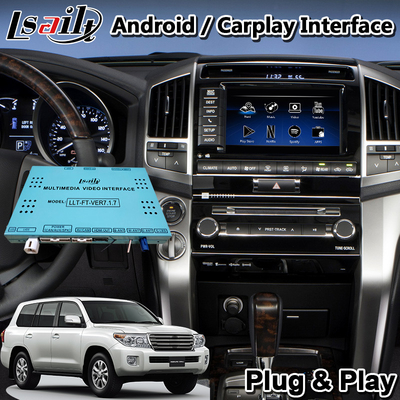 Lsailt Android Arayüzü GPS Navigasyon Kutusu Toyota Land Cruiser 200 için V8 LC200 2012-2015