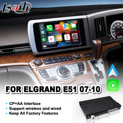 Nissan Elgrand E51 Serisi 3 2007-2010 için Lsailt Carplay Android Oto Video Arayüzü