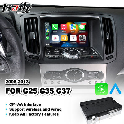 2008-2013 Infiniti G37X G25 G35 G37S G35x G25X G37 için kablosuz Android Otomatik Carplay Arayüzü