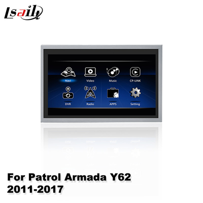 Kablosuz Android Auto Carplay ile Nissan Patrol Y62 2011-2017 için Lsailt Araba Multimedya Ekranı