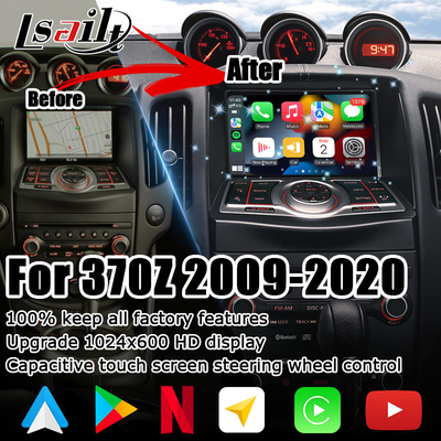 Nissan 370z tahribatsız HD ekran Youtube kablosuz carplay android otomatik yükseltme