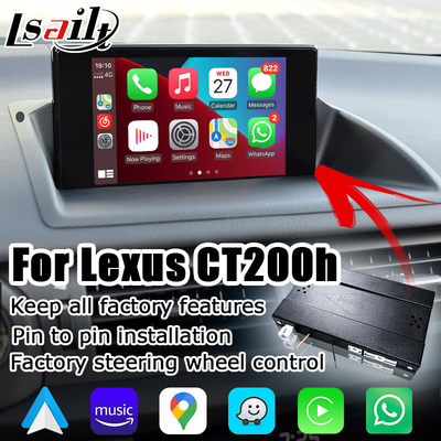 Lexus CT200h CT kablosuz carplay android otomatik arayüzü ekran yansıtma projeksiyon