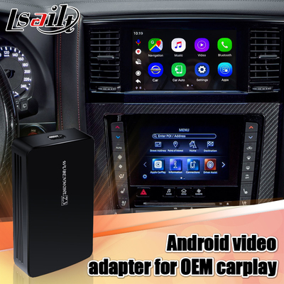 Nissan Patrol Y62 2020 için OEM Carplay tabanlı Android Arayüzü AI Kutusu