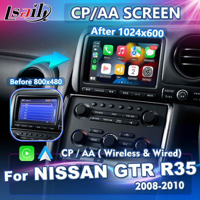 Lsailt 7 Inç Kablosuz Carplay Android Oto HD Ekran Nissan GTR R35 GT-R JDM 2008-2010