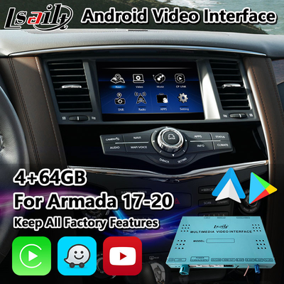Kablosuz Carplay ile Nissan Patrol Y62 Armada 2017-2020 için Lsailt Android Multimedya Video Arayüzü