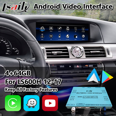 Lexus LS 600H 460 460L AWD F Sport 2012-2017 için Lsailt Android Multimedya Video Arayüzü