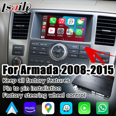 Nissan Armada TA60, fabrika ekranında kablosuz carplay android auto ile uyumlu