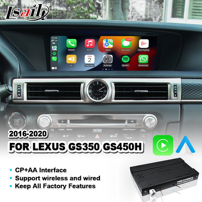 Lexus GS 350 200t 300h 450h AWD F Sport 2016-2020 için Android Otomatik & Carplay Arayüzü