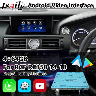 Lsailt Android System With Carplay Android Auto için Lexus RC 350 300h 200t 300 AWD F Sport 2014-2018