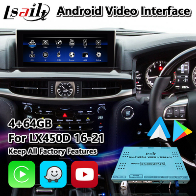 Lsailt Android Carplay Video Arayüzü Lexus LX 450d 570 570s VDJ200 J200 2016-2021 için