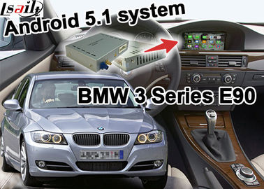 BMW E90 3 serisi CIC sistemi Araç DVD Oynatıcıları, Ayna bağlantısı Android 5.1 Navigasyon Kutusu