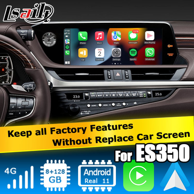 Lexus ES300h ES350 ES250 ES200 Android 11 video arayüzü carplay android auto 8+128GB