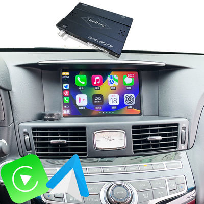 Infiniti Q70 Q70L M35 M45 Fuga 2009-2019 için CarPlay Arayüzü Kablosuz Android Auto Adaptörü Entegrasyonu Cep Telefonu Yansıtma, Klima Sıcaklığı