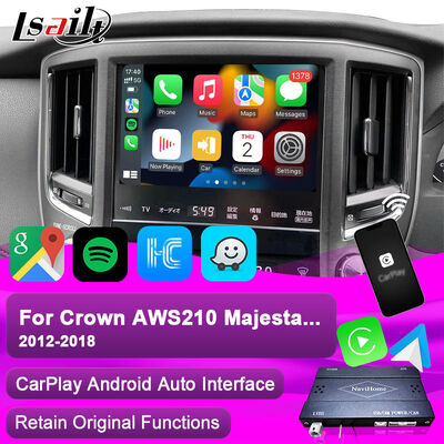 Crown S210 AWS210 GRS210 GWS214 GWS215 Majesta Athlete Royal Saloon için Apple CarPlay Arayüzü Entegre Android Otomatik, Ters Kamera, AC İklimi