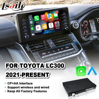 2021-2024 Toyota Land Cruiser 300 GX GXL AX LC300 için Lsailt Kablosuz Android Otomatik Carplay Arayüzü