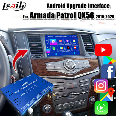 Android 13 Armada Patrol Y62 Quest için Multimedia Modülü Kablosuz CarPlay,YouTube,Google Harita ile OEM Ekran Güncelleme