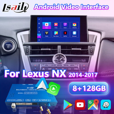 Lsailt Android Multimedia Video Arayüzü Lexus NX300h NX200t NX F-Sport Touchpad Kontrolü 2014-2017 için