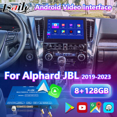2019-2023 Toyota Alphard Vellfire JBL Yüksek Versiyon için Lsailt Android Carplay Video Arayüzü
