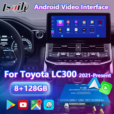 2021-2024 Toyota Land Cruiser 300 GX-R VX-R GR GR-S Sahara ZX VX LC300 için Lsailt Android Navigation Carplay Arabirimi
