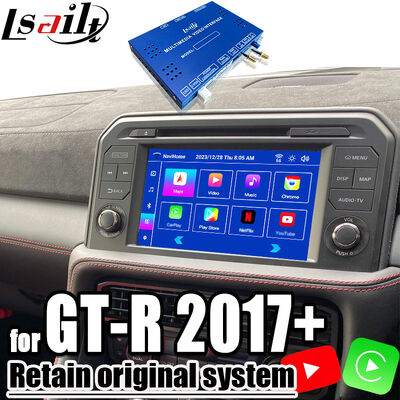 NISSAN Multimedia Arayüzü GT-R 2017+Entegre Kablosuz CarPlay, YouTube, NetFlix,Android Auto için OEM Android Güncelleme