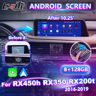 2016-2019 Lexus RX RX450h RX350 RX200t RX300 RX450L RX350L için Lsailt Android Multimedia Carplay Ekranı