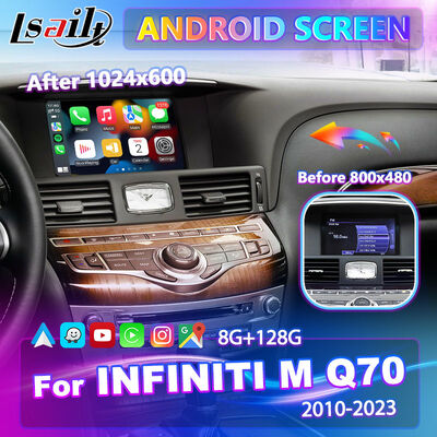Lsailt Android Carplay Multimedia Ekranı 2010-2023 Infiniti M25 M30d M37 M56 M35h Y51 Q70