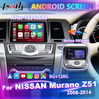 2008-2014 Nissan Murano Z51 için Lsailt Android Carplay Multimedia Ekranı