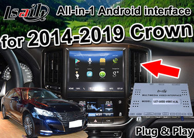 Android Otomatik Arayüzü / GPS Navigasyon, 2014-2019 Toyota Crown yerleşik Video Arayüzü, telefon ayna bağlantısı, 2G RAM üzerinde çalışıyor