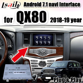3G RAM, 32G ROM, android auto ile Infinite QX80 2018-2019 yılı için Android Oto Arayüzü araba radyo arayüzü