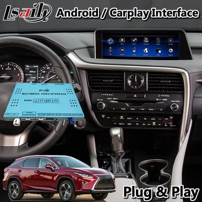 Lexus RX350 / RX450H Fare Kontrolü HDMI Android Auto için PX6 4GB Android Carplay Arayüzü
