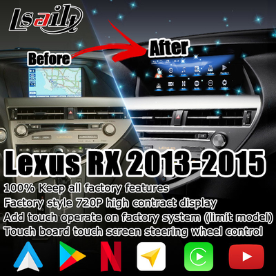 RX350 RX450h için 10.25 İnç Lexus Android Ekran DSP Ayarı Lsailt