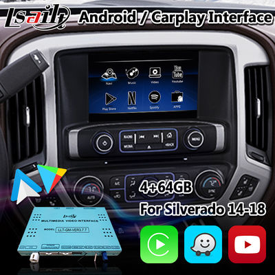 Android Auto ile Chevrolet Silverado Camaro için 4+64GB Android Carplay Multimedya Arayüzü