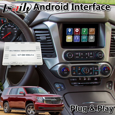 Kablosuz Android Auto ile Chevrolet Tahoe 2015 için Lsailt 4+4GB Android Carplay Arayüzü