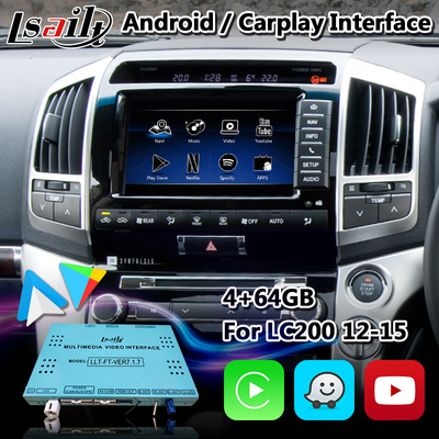 Toyota Land Cruiser 200 V8 LC200 2012-2015 için Lsailt Android Video Arayüzü