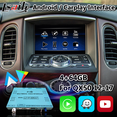 Lsailt Infiniti Carplay Box, Kablosuz android auto ile QX50 için Android GPS Navigasyon Arayüzü