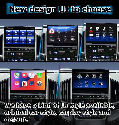Toyota LC200 GXR için araba Android 13 navigasyon kutusu Fujitsu birimi Carplay waze youtube arka görüntü vb.
