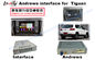 2014- Volkswagen Tiguan Ect 3G Wifi Android Sistemi için Arayüz Gri Araba Navigasyon Kutusu