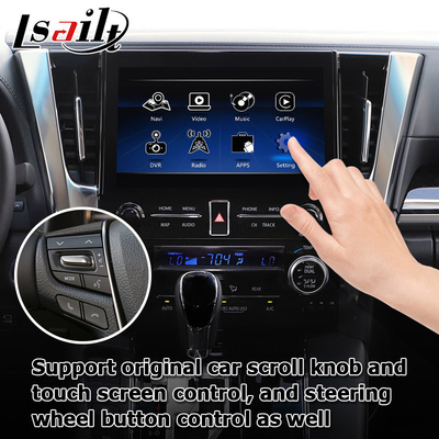 Toyota Alphard Vellfire JBL için Android otomatik kablosuz carplay multimedya arayüzü